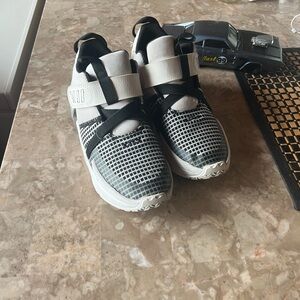 Kids Monochrome Grid Sneakers